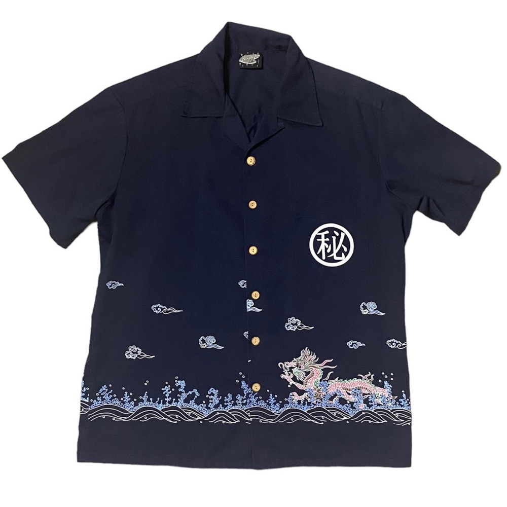 Kennington LTD Vintage Dragon Button Up T Shirt